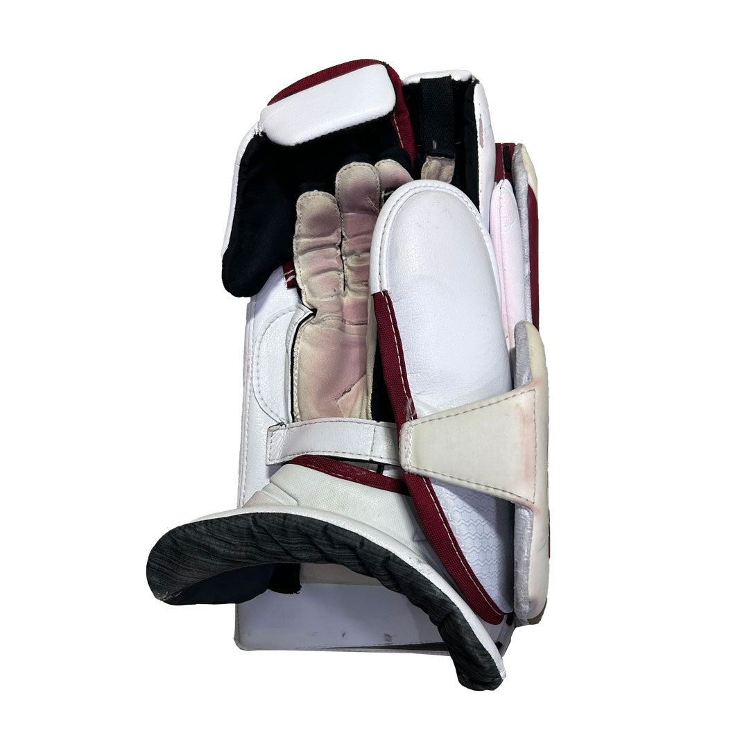 Bauer Vapor Hyperlite - Bloqueur de gardien Pro Stock d'occasion (blanc/rouge)